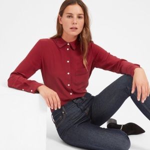 Everlane look alike vintage silk tee